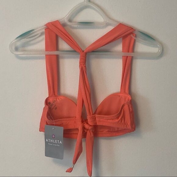 Athleta Coral Aqualuxe Bandelsun Bikini Top - Picture 3 of 7